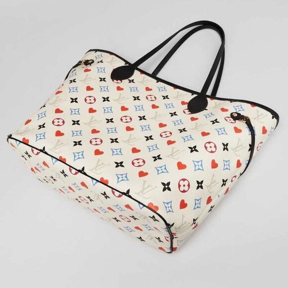 Louis Vuitton White Multicolor Monogram Canvas Game On Neverfull MM Bag - Picture 6 of 10
